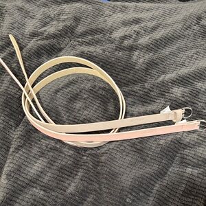 Madden Girl Beige and Pink Women's Belts